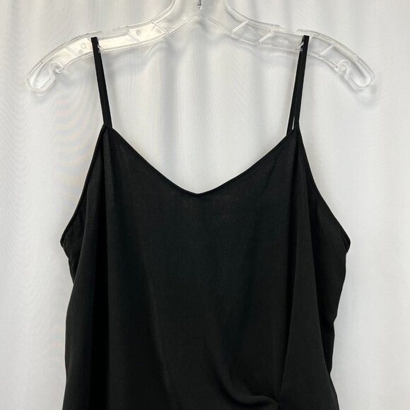 Naked Zebra Womens Black Adjustable Spaghetti Strap Camisole Tank Top Size Small - Picture 3 of 9